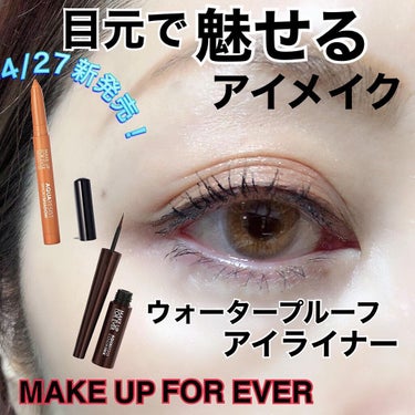 アクアレジスト カラーインク /MAKE UP FOR EVER/リキッドアイライナーを使ったクチコミ（1枚目）