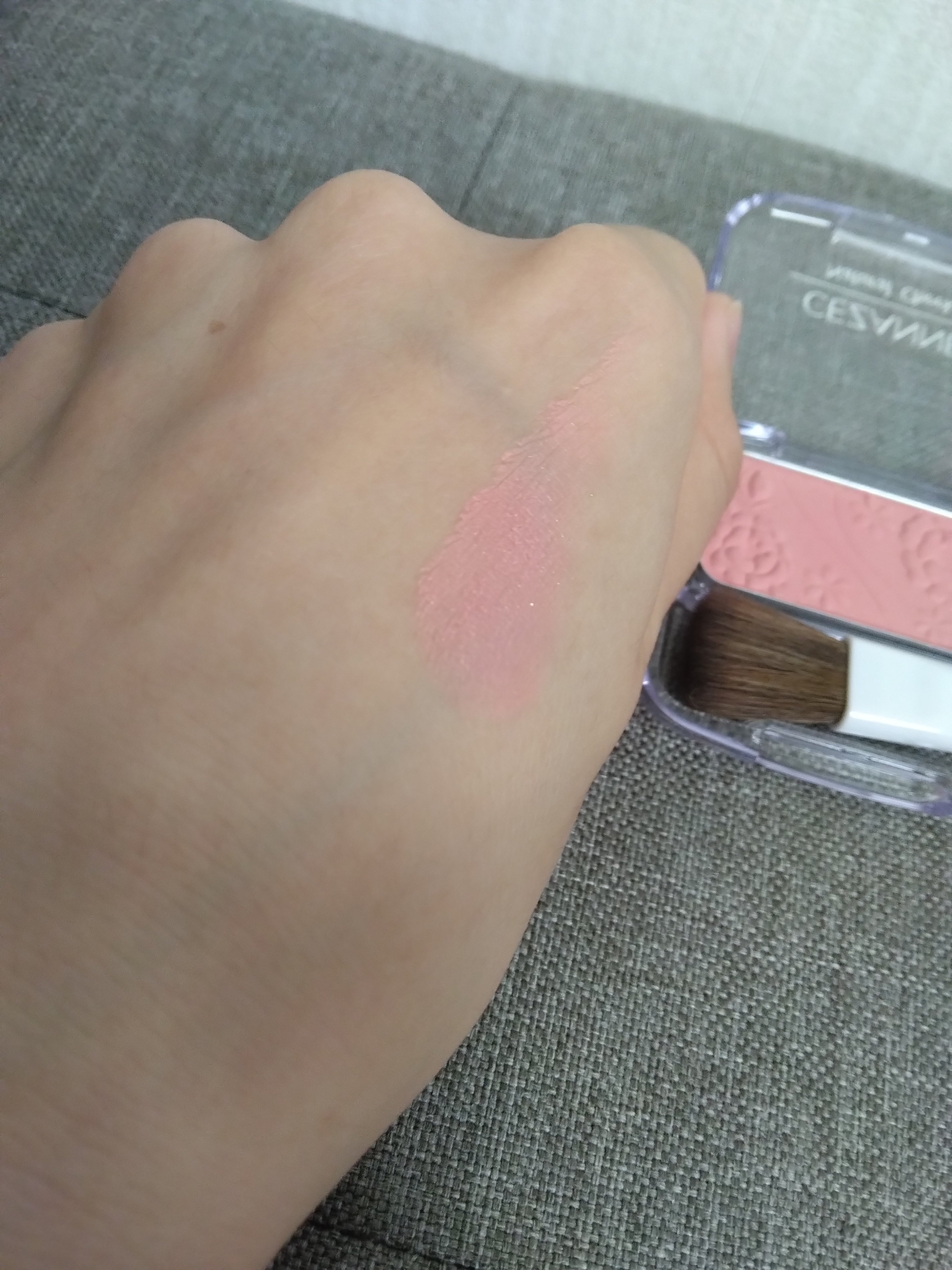 ナチュラル チークN/CEZANNE/パウダーチークを使ったクチコミ（3枚目）