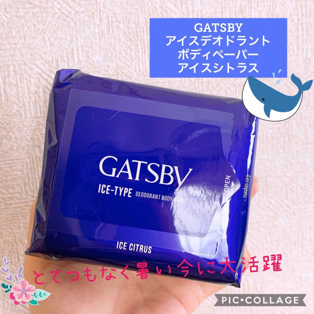 1193円 【95%OFF!】 GATSBY ギャツビー アイスデオドラント ボディペーパー アイスシトラス メンズ 制汗