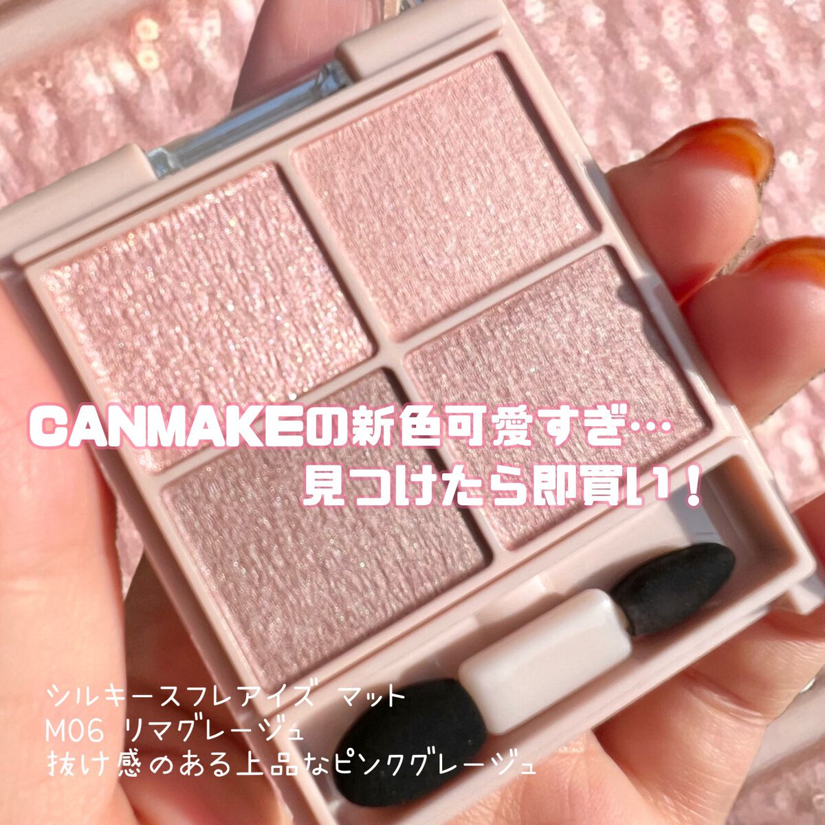 シルキースフレアイズ(マットタイプ)/キャンメイク/アイシャドウパレットを使ったクチコミ(1枚目)