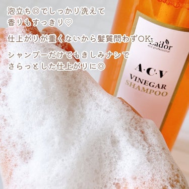 ACV VINEGAR SHAMPOO／TREATMENT/La'dor/シャンプー・コンディショナーを使ったクチコミ（3枚目）