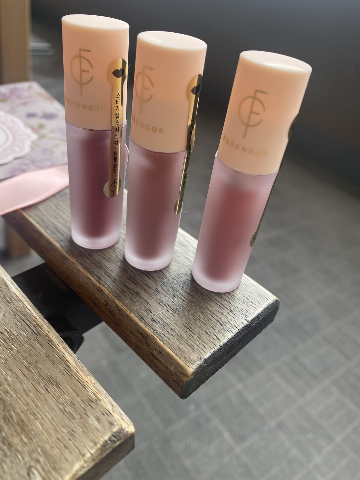 タトゥーベルベットミニティントセット/フォレンコス/リップティントを使ったクチコミ（3枚目）