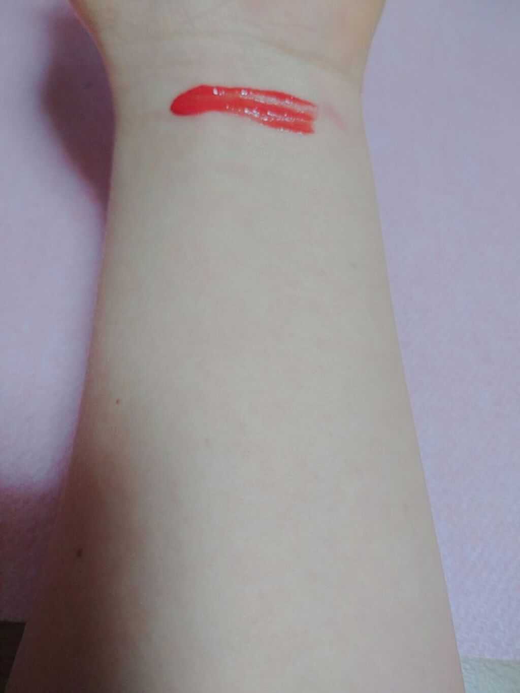 ウォーターグロスティント #01 Peach Fairy/dasique/リップティントを使ったクチコミ（2枚目）