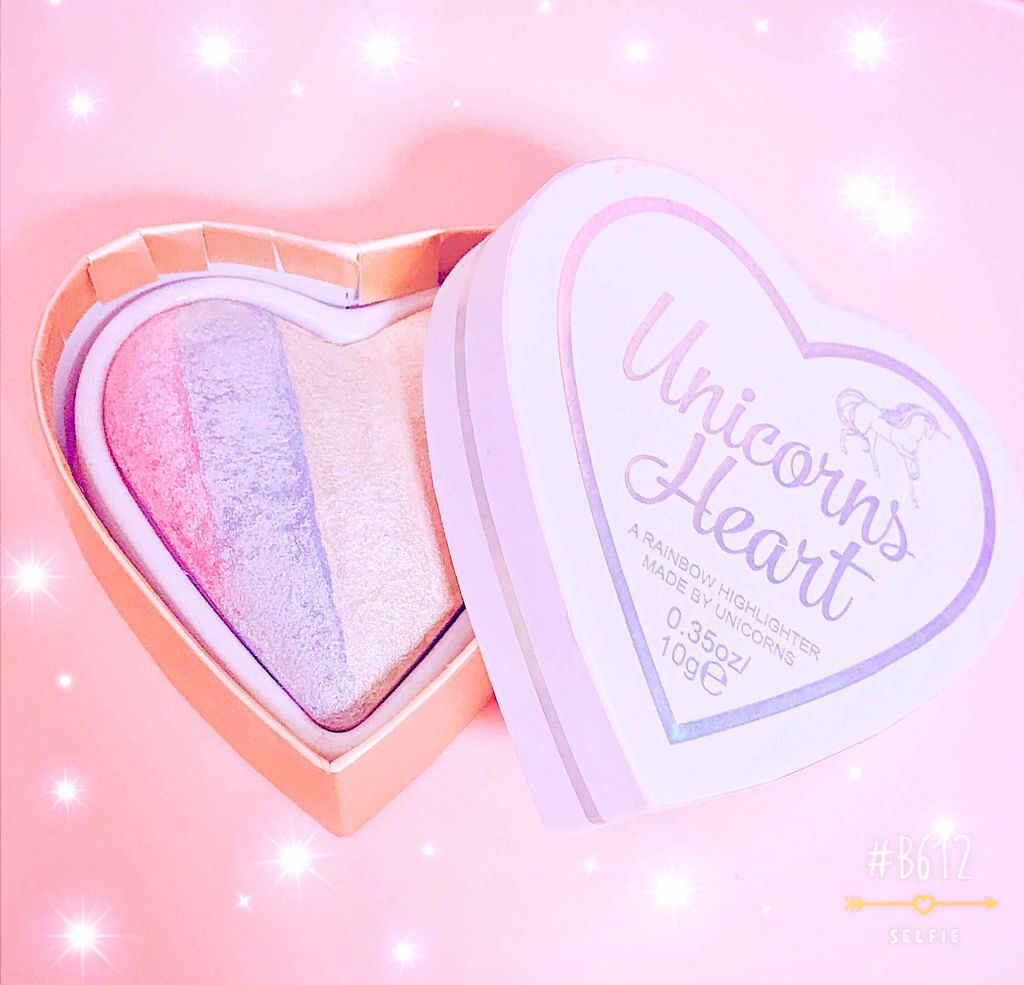 ハートハイライター ユニコーンハート/MAKEUP REVOLUTION/パウダーハイライトを使ったクチコミ（1枚目）