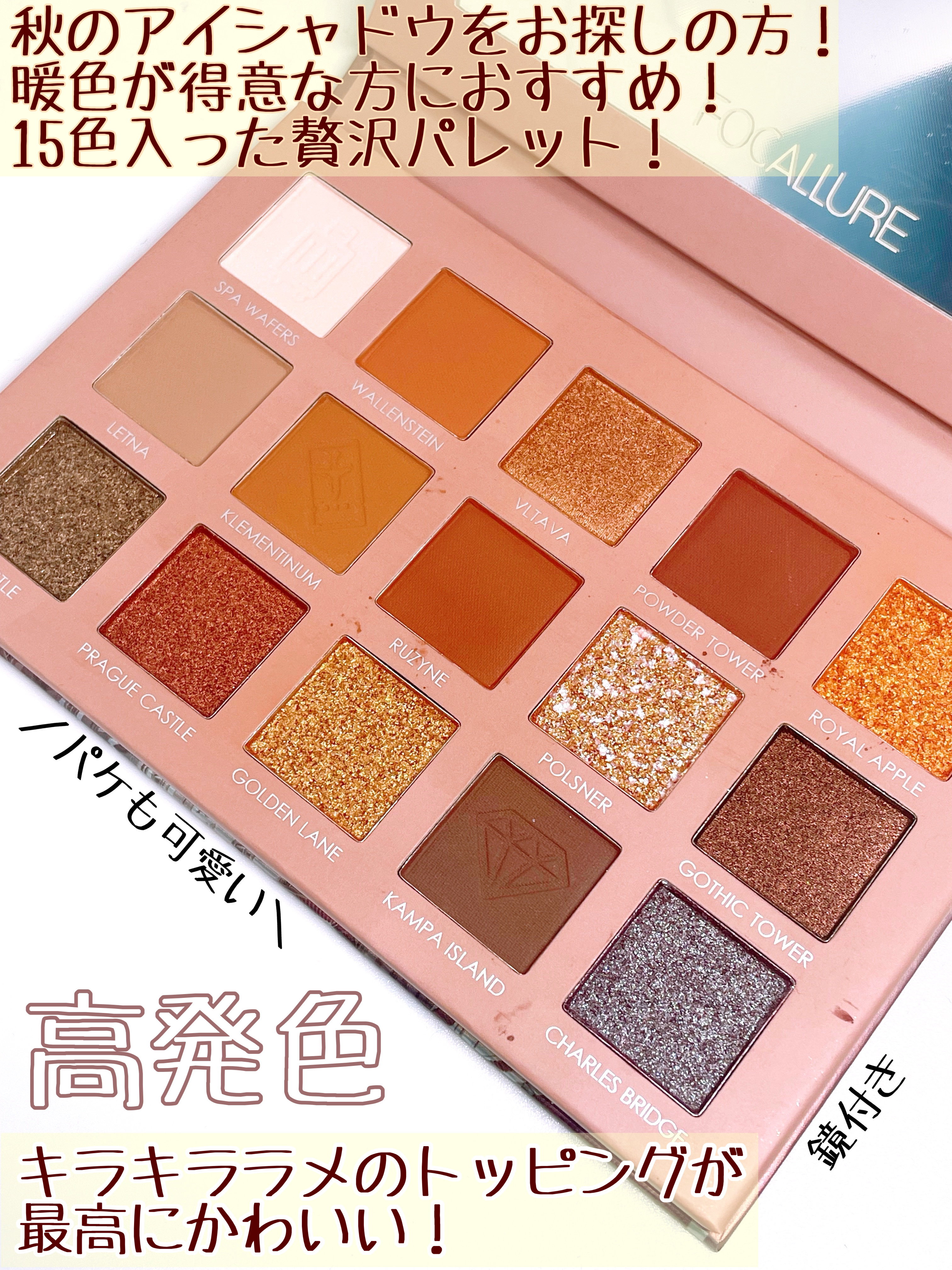 GO TRAVEL 15色アイシャドウパレット/FOCALLURE/アイシャドウパレットを使ったクチコミ（2枚目）