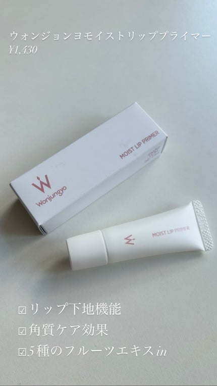 ウォンジョンヨ モイストリッププライマー /Wonjungyo/リップオイルを使ったクチコミ(5枚目)