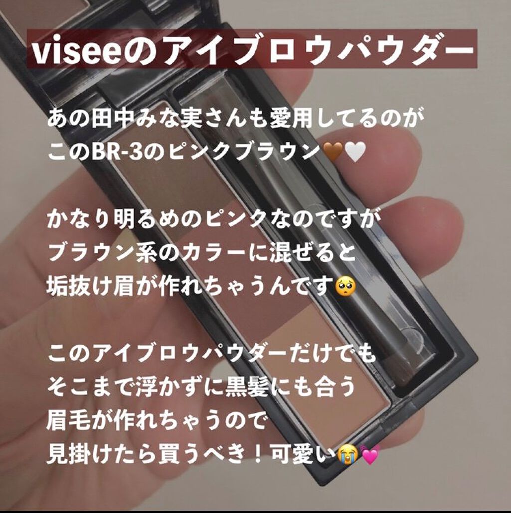 ヴィセ リシェ アイブロウパウダー/Visée/パウダーアイブロウを使ったクチコミ(2枚目)