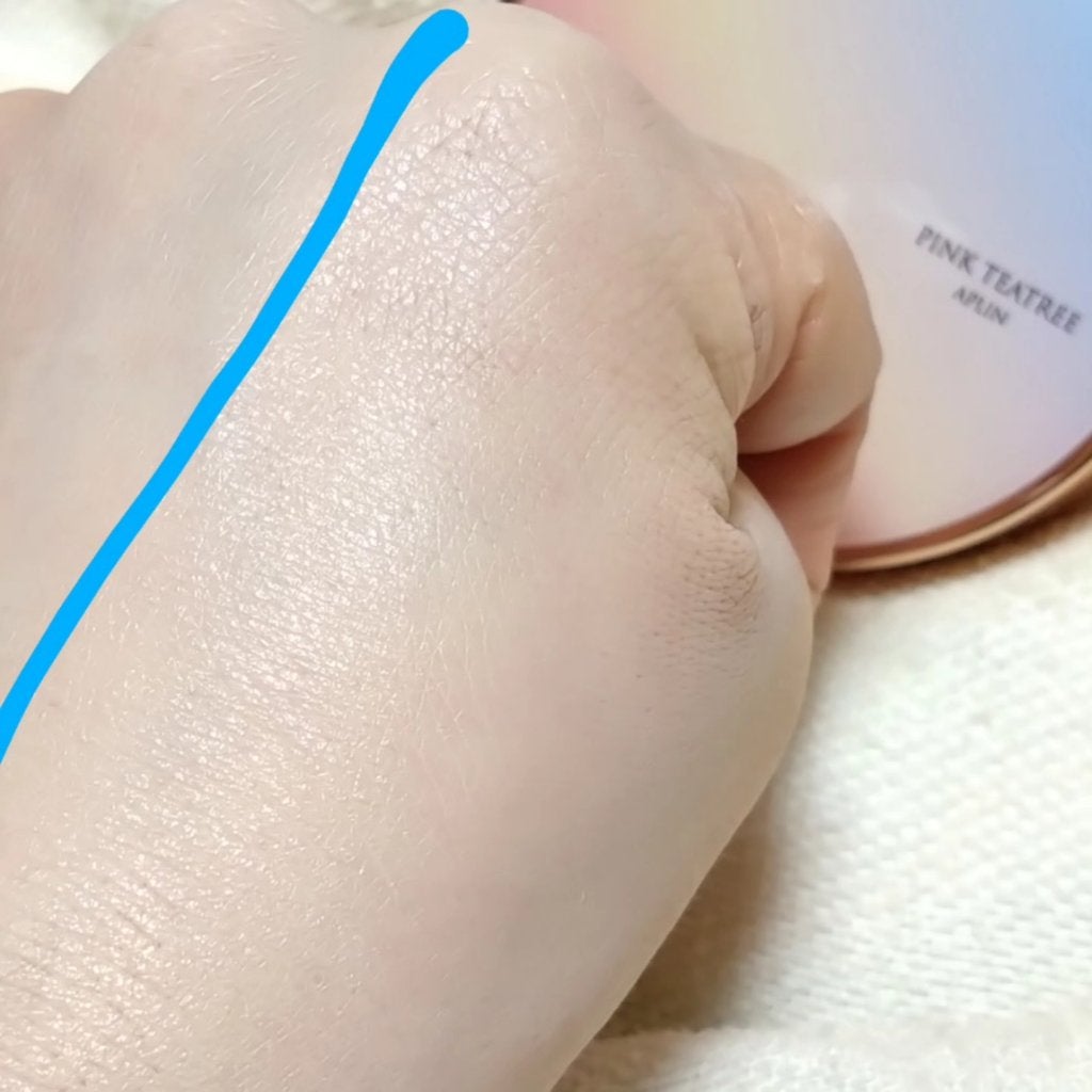 ピンクティーツリーカバーアップグロウクッション/APLIN/クッションファンデーションを使ったクチコミ(8枚目)