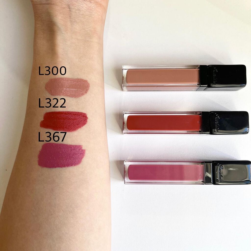 キスキス リクィッド L300 Candid Matte/GUERLAIN/口紅を使ったクチコミ（2枚目）