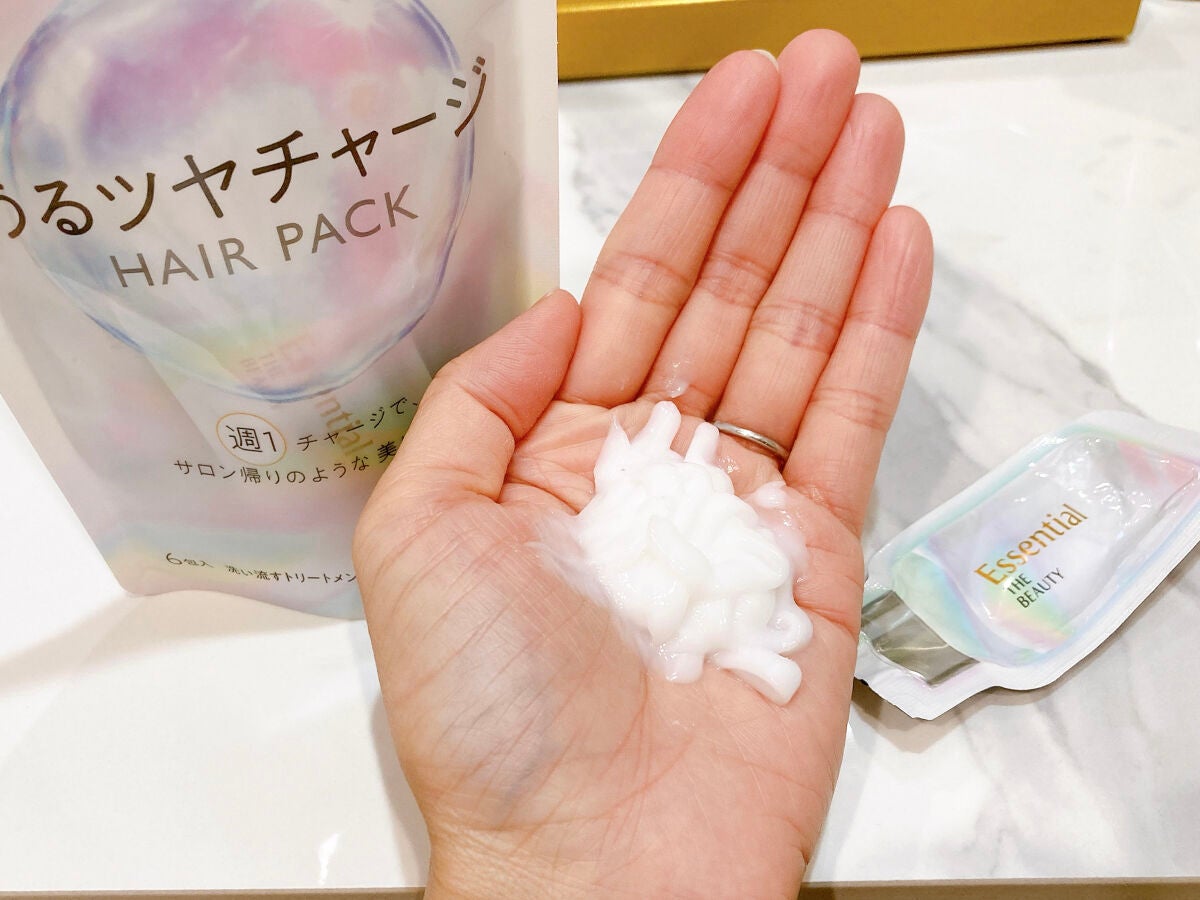 ザビューティ うるツヤチャージヘアパック/エッセンシャル/ヘアマスク・ヘアパックを使ったクチコミ(4枚目)