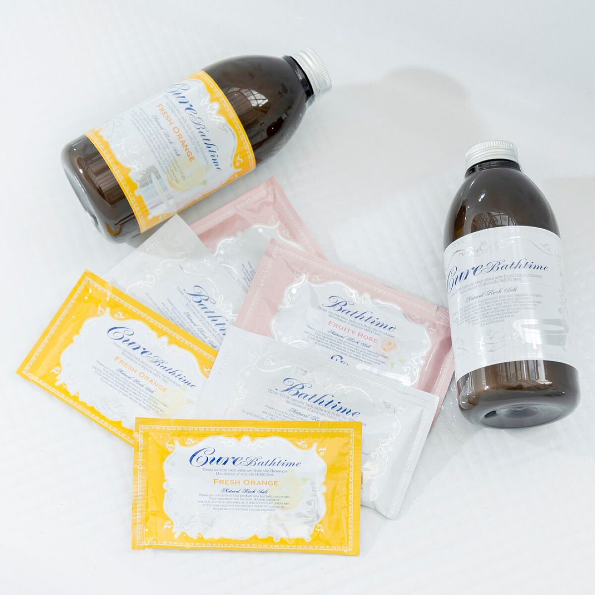 Cureバスタイム フルーティローズの香り/Cure/無機塩系入浴剤を使ったクチコミ(1枚目)