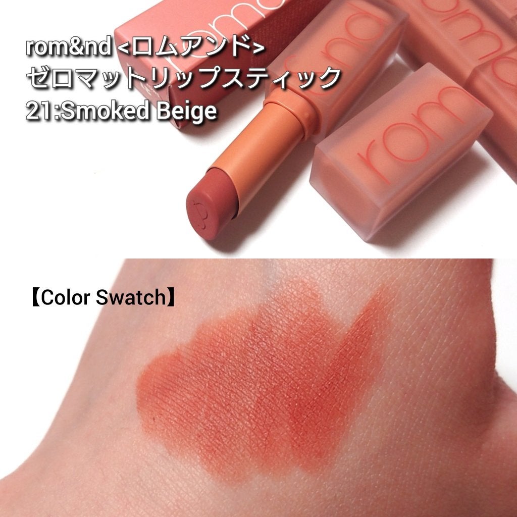 ゼロマットリップスティック/rom&nd/口紅を使ったクチコミ(4枚目)