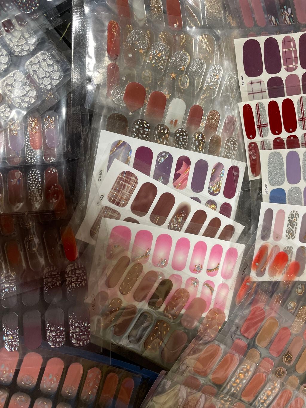 ネイルシール/Qoo10/ネイルシールを使ったクチコミ(1枚目)