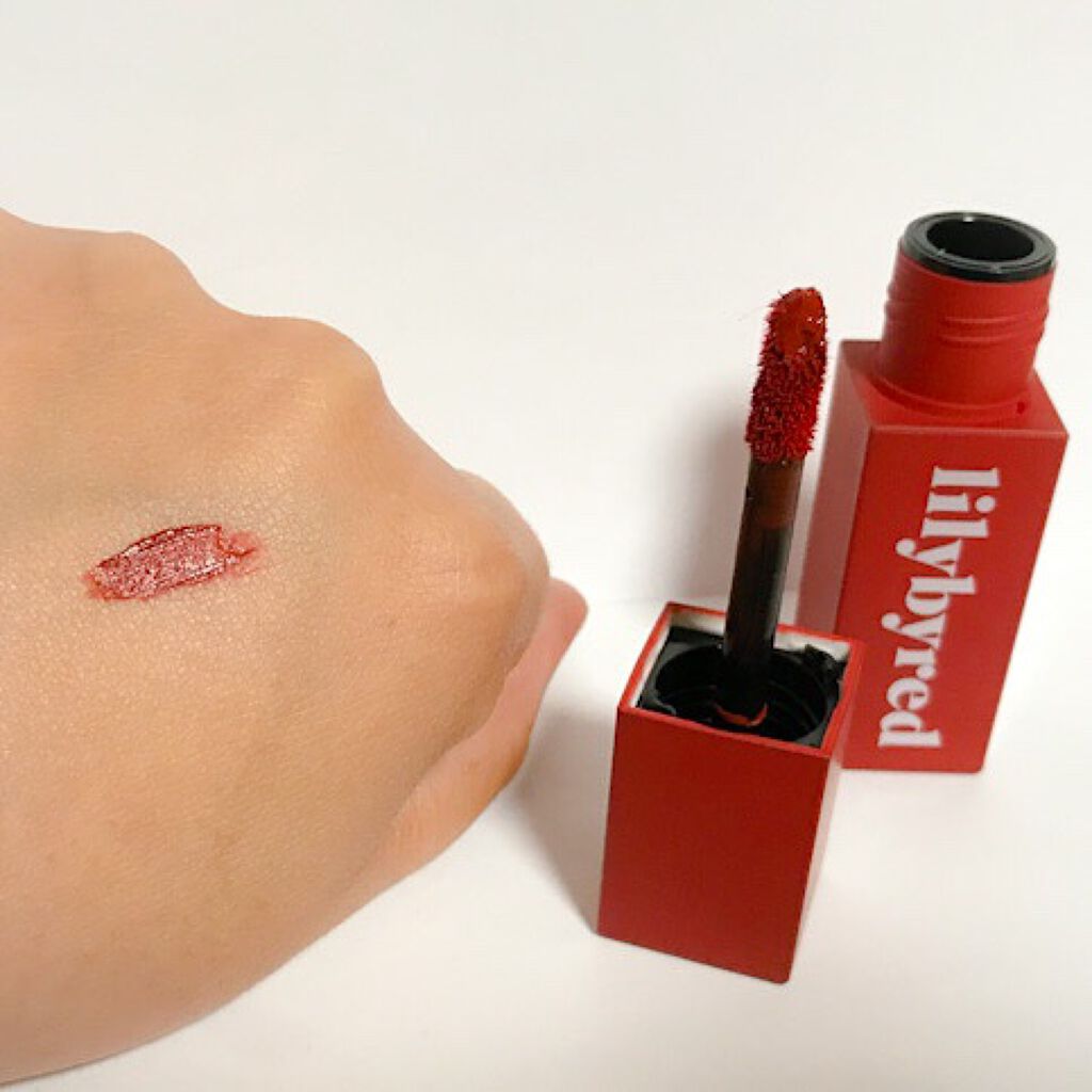 ムードライアー ベルベットティント/lilybyred/リップティントを使ったクチコミ（3枚目）