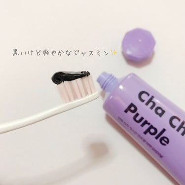 Cha Cha Charcoal Jasmin Mint Toothpaste/unpa/歯磨き粉を使ったクチコミ（2枚目）