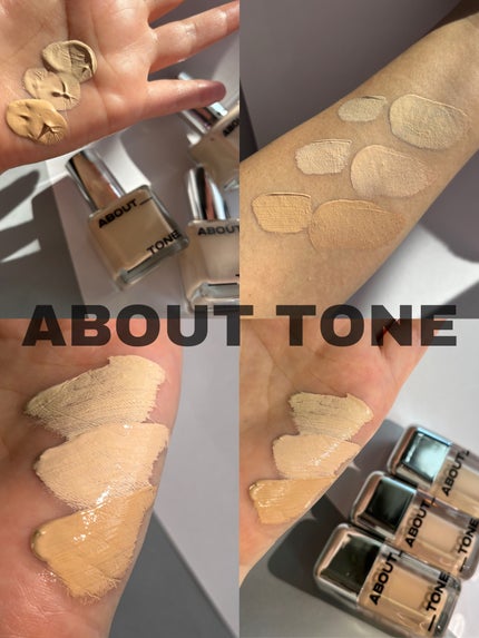 スキンレイヤーフィットファンデーション/ABOUT TONE/リキッドファンデーションを使ったクチコミ(10枚目)