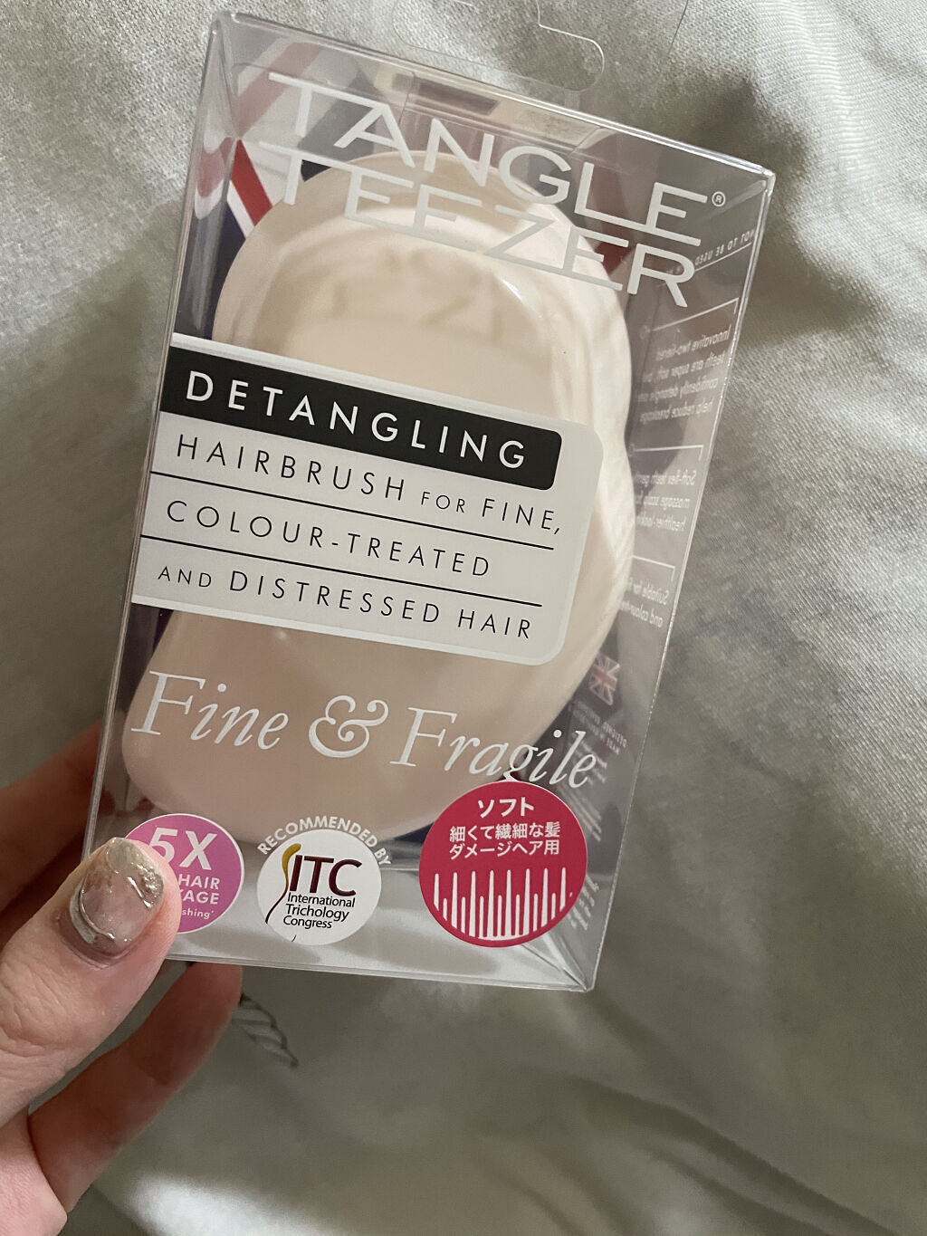 ザ・オリジナル ソフト＆ダメージ ミルキーローズ/TANGLE TEEZER/ヘアブラシを使ったクチコミ（1枚目）