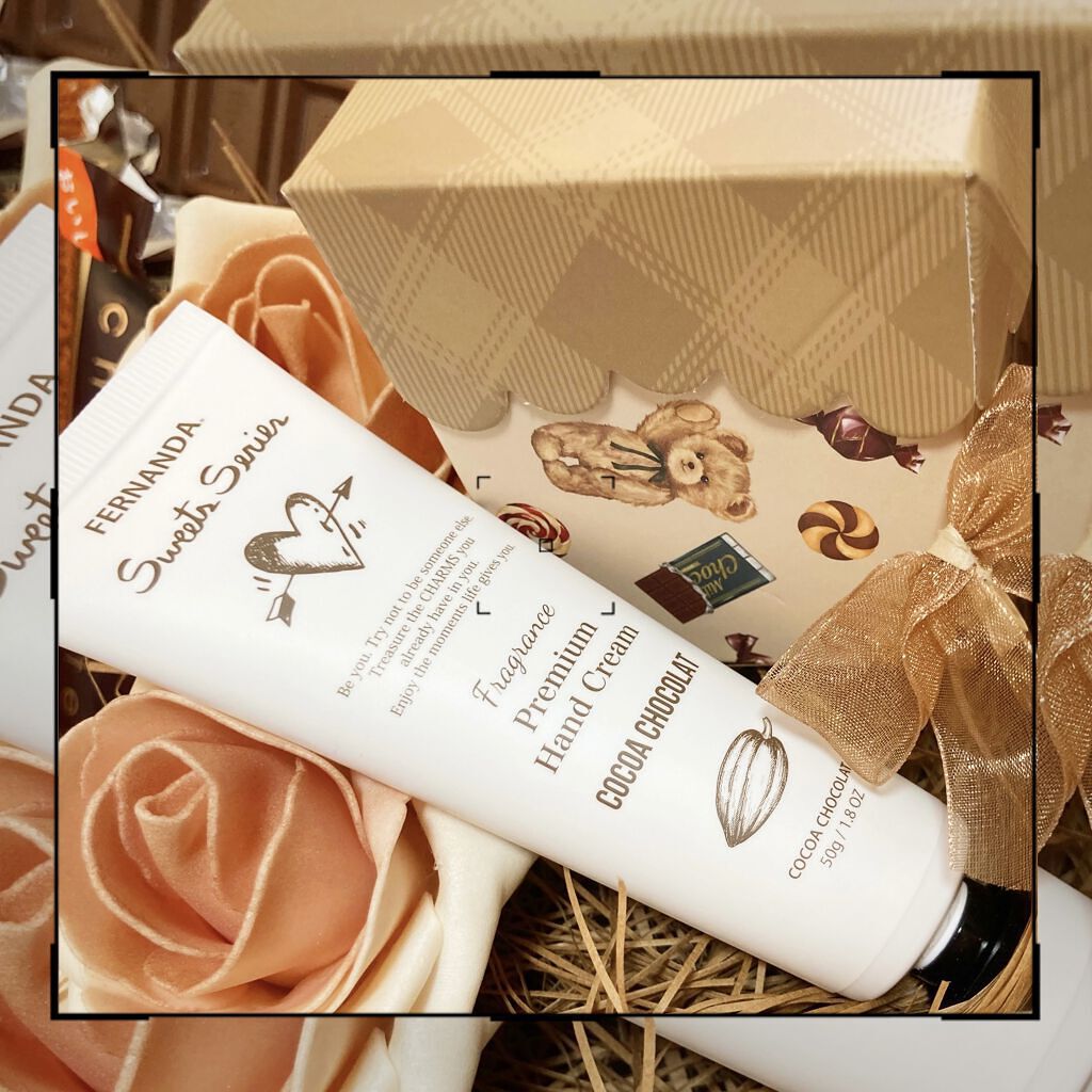 フレグランスプレミアムハンドクリーム（ココアショコラ）/フェルナンダ/ハンドクリームを使ったクチコミ（2枚目）