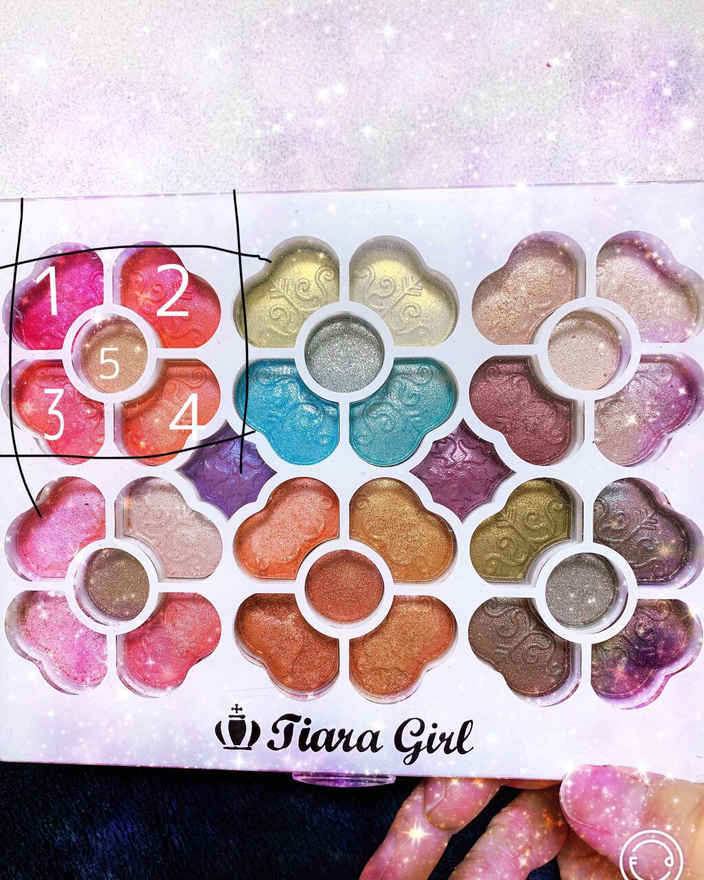 アイカラーパレット/ティアラガール/アイシャドウパレットを使ったクチコミ（2枚目）