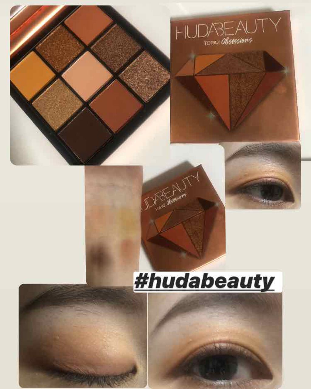 Obsessions Eyeshadow Palette/Huda Beauty/アイシャドウパレットを使ったクチコミ(1枚目)