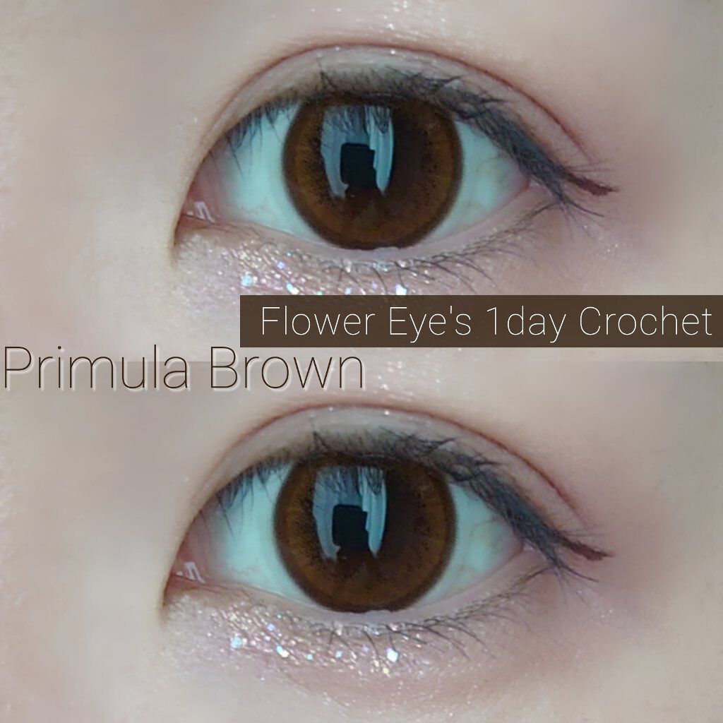 フラワーアイズ ワンデー クロッシェ/株式会社ビューフロンティア/ワンデー（１DAY）カラコンを使ったクチコミ（1枚目）