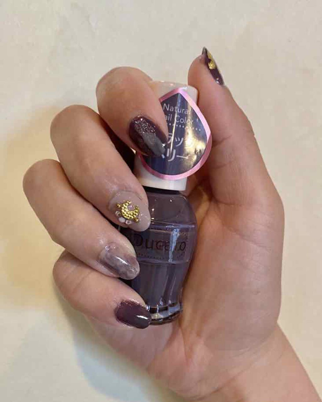 ナチュラルネイルカラーN 108 ブラックベリー/デュカート/マニキュアを使ったクチコミ（1枚目）