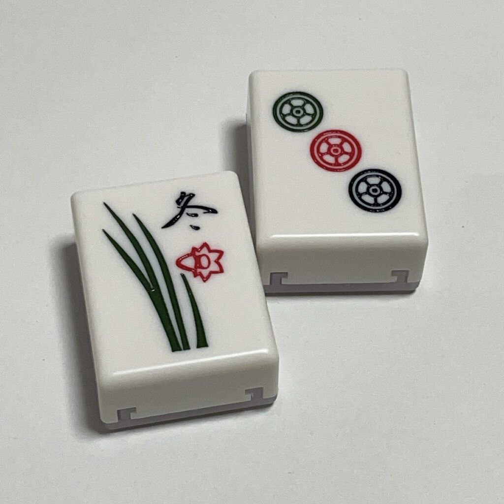 麻雀アイシャドウ 三筒【サンピン】ピーチビスク/和粧/単色アイシャドウを使ったクチコミ（1枚目）