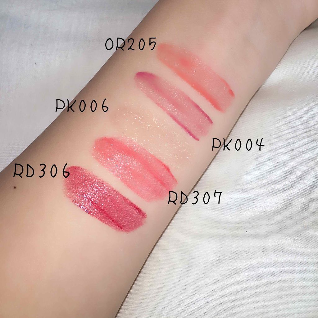 ディアダーリン ウォータージェルティント （アイスティント）/ETUDE/口紅を使ったクチコミ（2枚目）