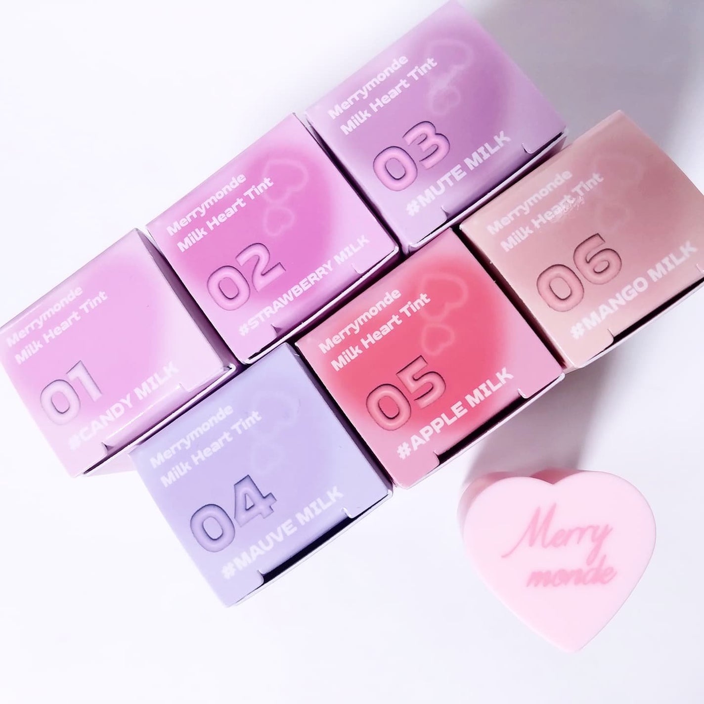 ミルクハートティントリップアンドチーク/Merrymonde/リップティントを使ったクチコミ(3枚目)