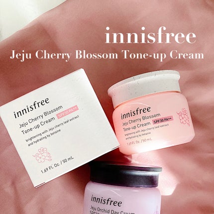 チェジュ チェリーブロッサム トーンアップクリーム/innisfree/化粧下地を使ったクチコミ(1枚目)