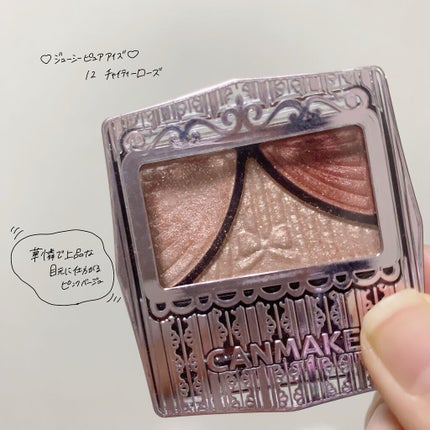 ジューシーピュアアイズ/キャンメイク/アイシャドウパレットを使ったクチコミ(4枚目)