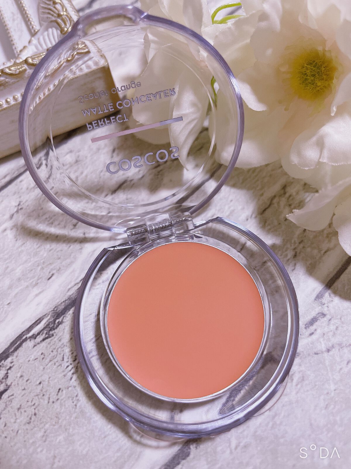 パーフェクトマットコンシーラー スカーレットオレンジ/COSCOS/クリームコンシーラーを使ったクチコミ(2枚目)