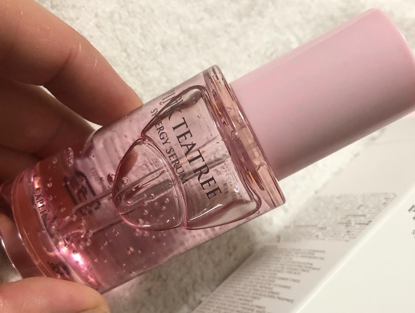 ピンクティーツリーシナジーセラム/APLIN/美容液を使ったクチコミ（2枚目）