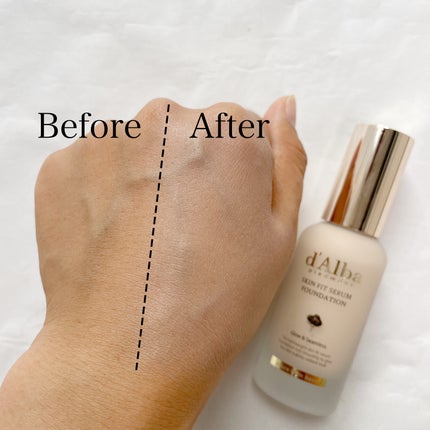 スキンフィットセラムファンデーション/ダルバ/ファンデーションを使ったクチコミ(5枚目)