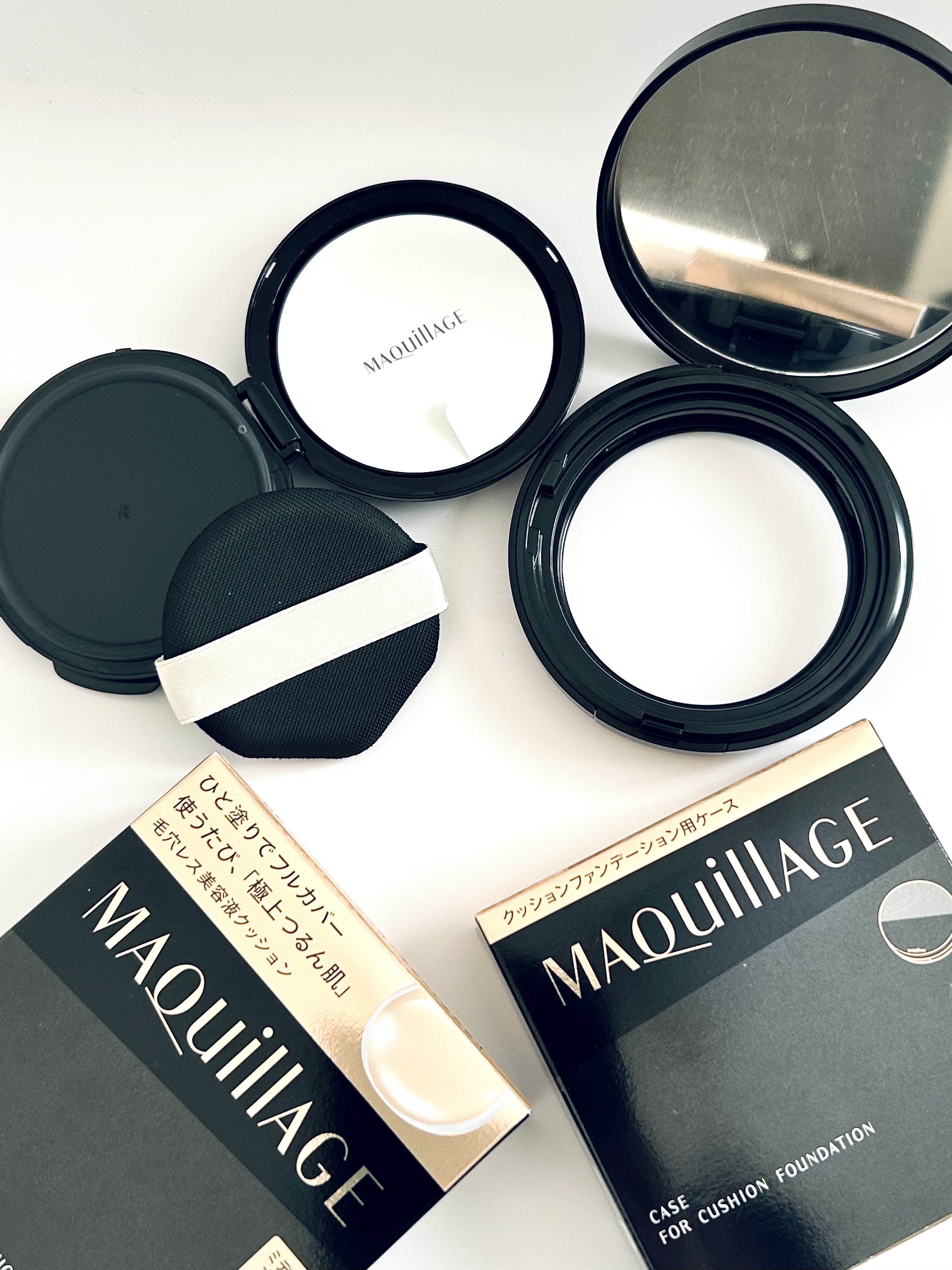 ドラマティックエッセンスクッション グロウ/マキアージュ/クッションファンデーションを使ったクチコミ（1枚目）