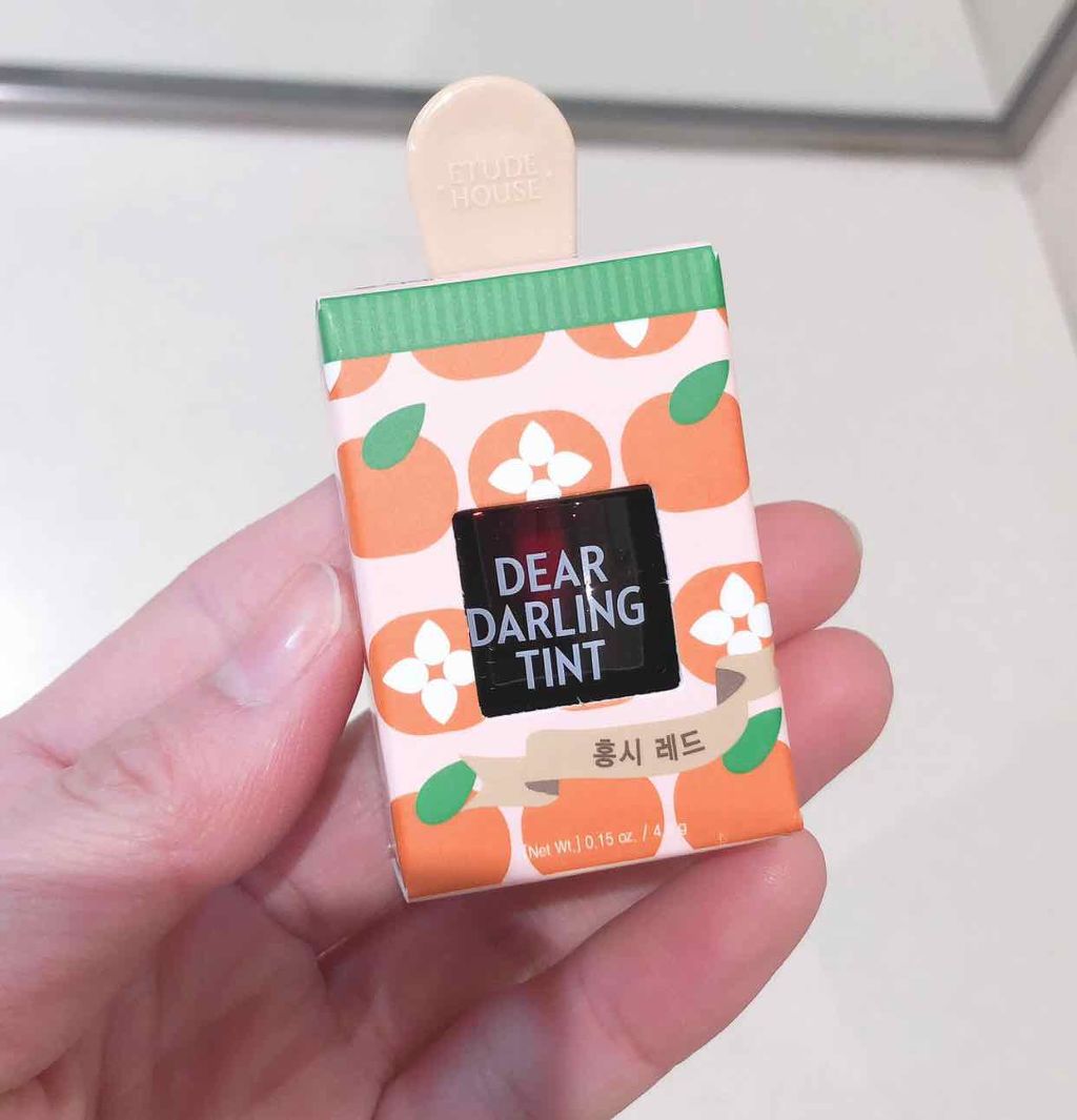 ディアダーリン ウォータージェルティント (アイスティント)/ETUDE/口紅を使ったクチコミ(2枚目)