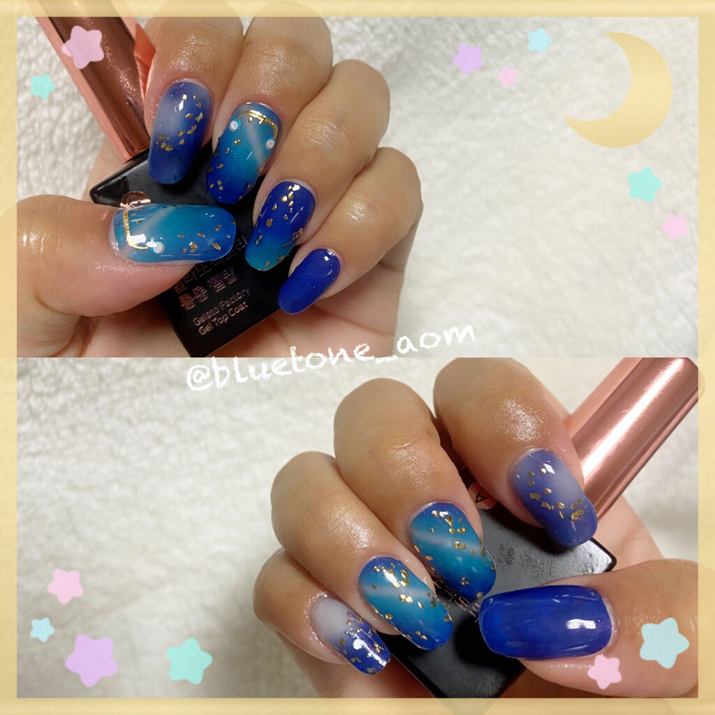 ネイルシール/Qoo10/ネイルシールを使ったクチコミ（1枚目）