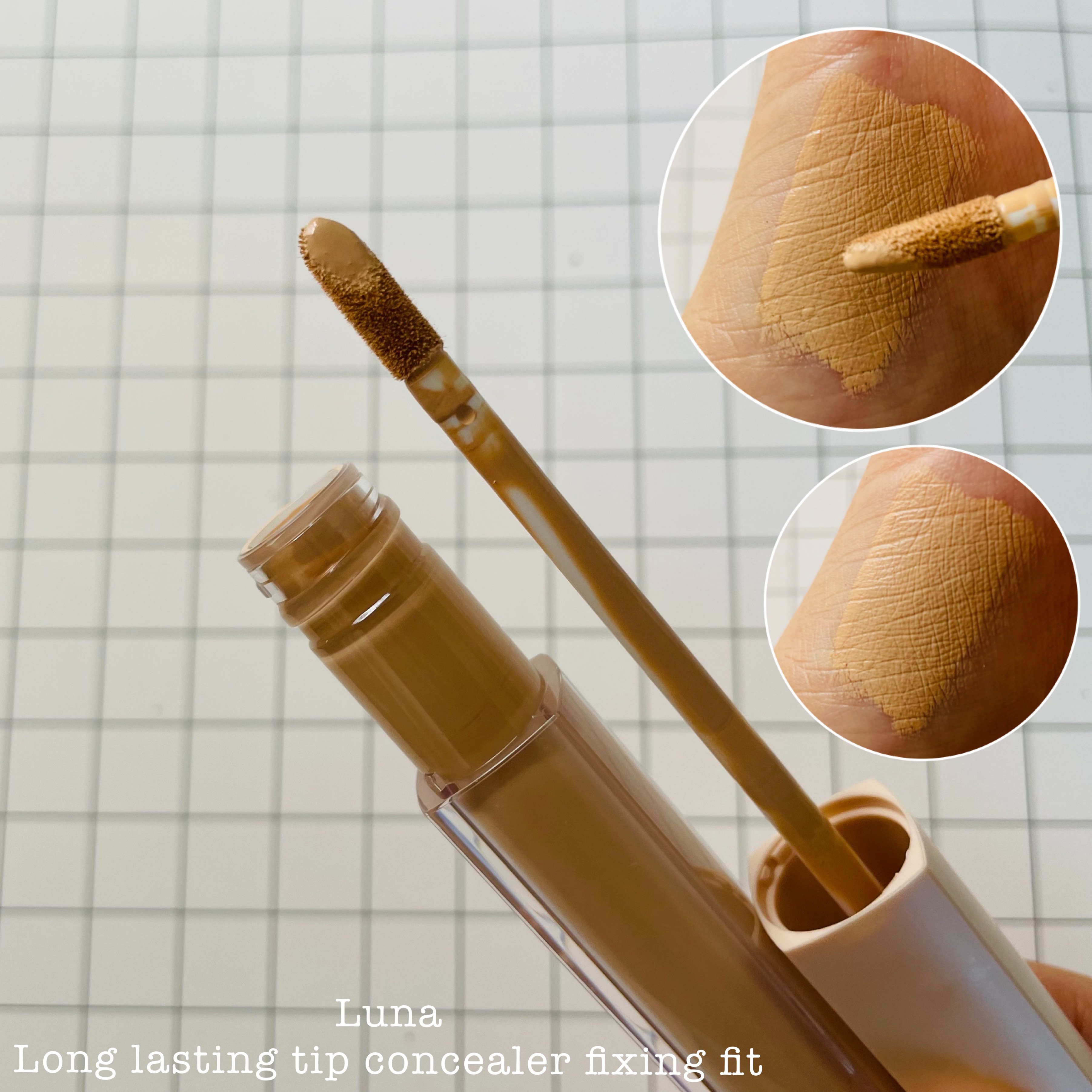 ロングラスティングチップコンシーラーフィックシングフィット/LUNA/リキッドコンシーラーを使ったクチコミ（2枚目）