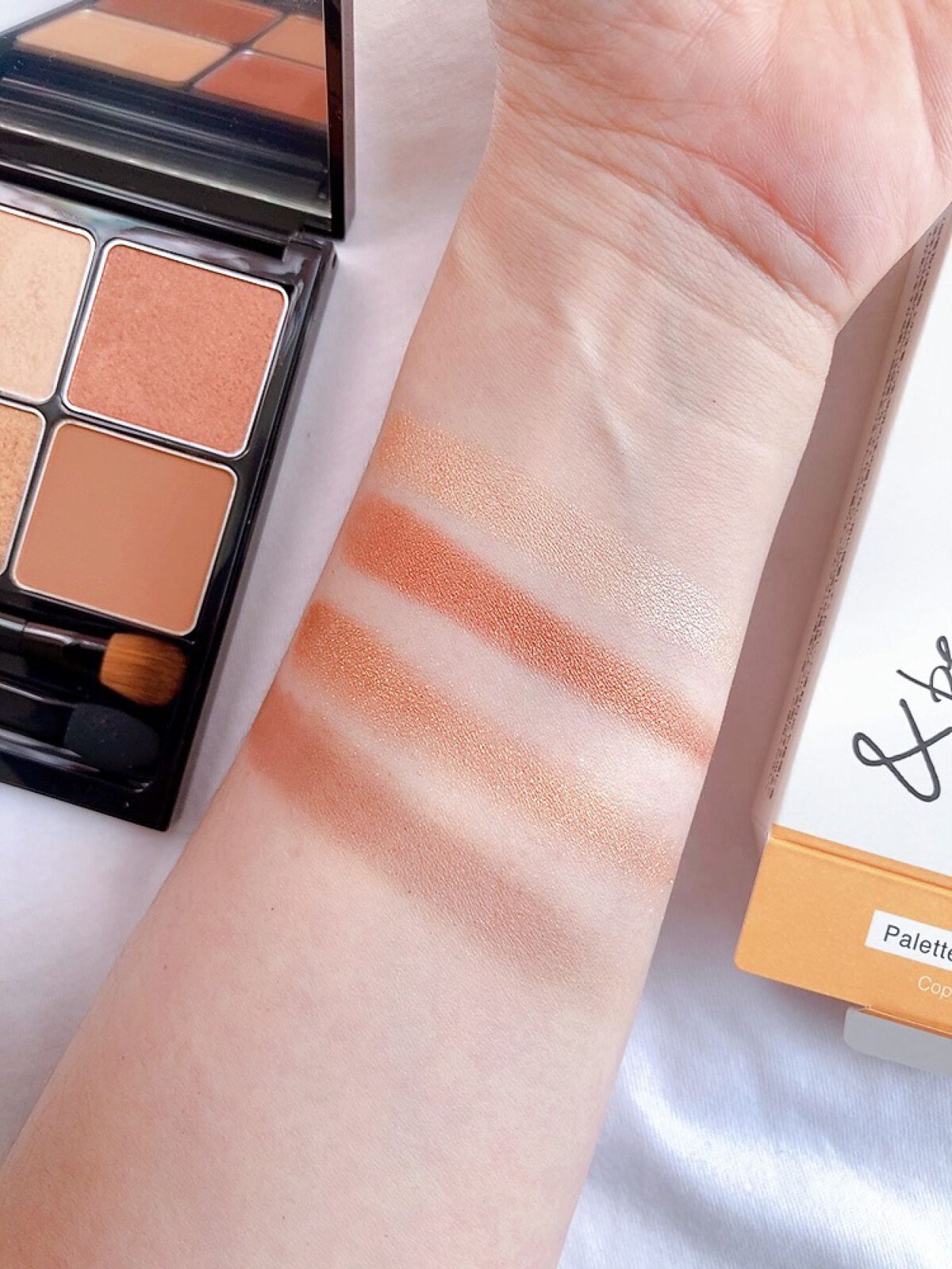 パレットアイシャドウ サンドブラウン/＆be/アイシャドウパレットを使ったクチコミ（3枚目）