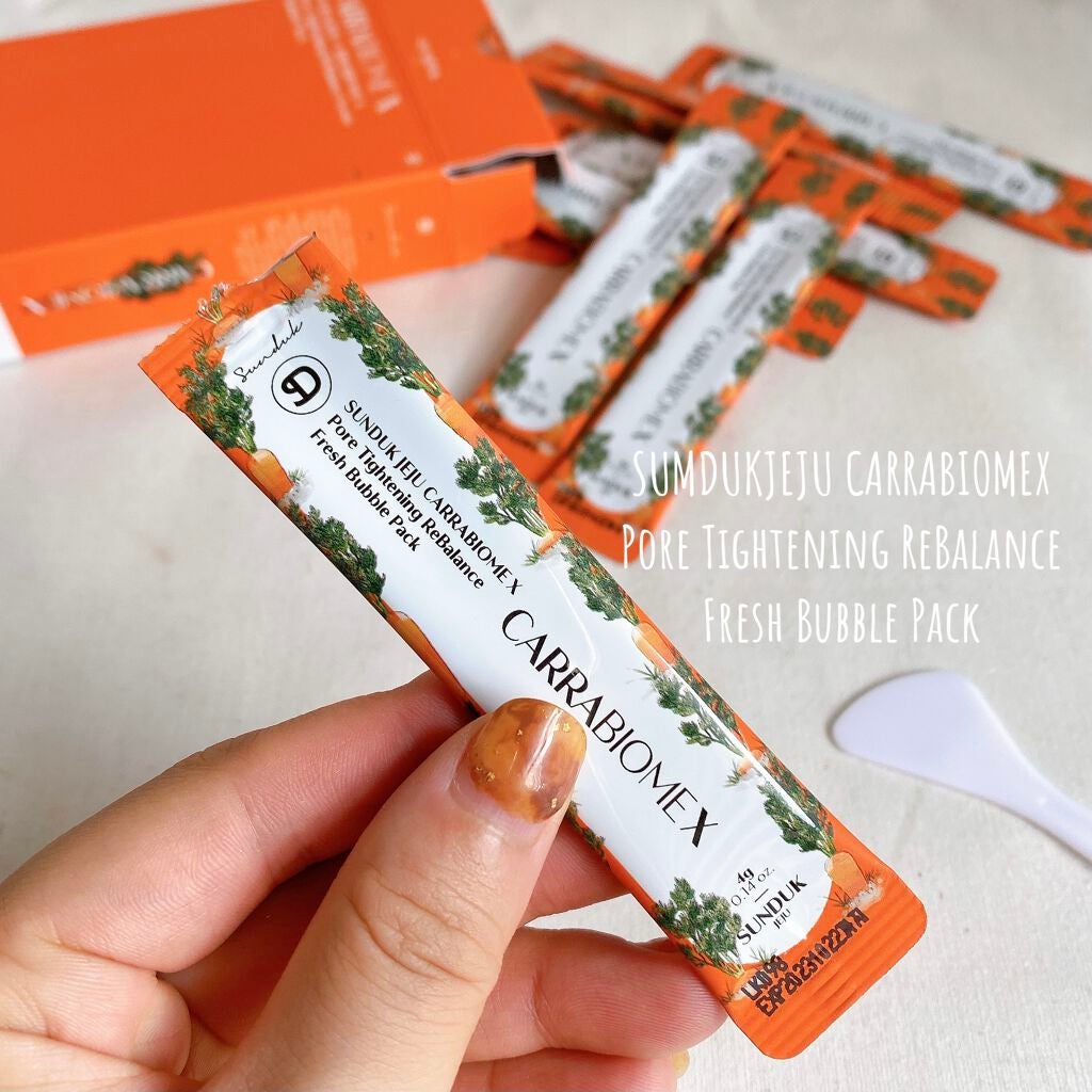 キャロットバブルパック/SUNDUK JEJU/洗い流すパック・マスクを使ったクチコミ(2枚目)