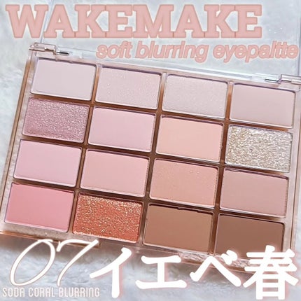 ソフトブラーリングアイパレット/wakemake/アイシャドウパレットを使ったクチコミ(1枚目)