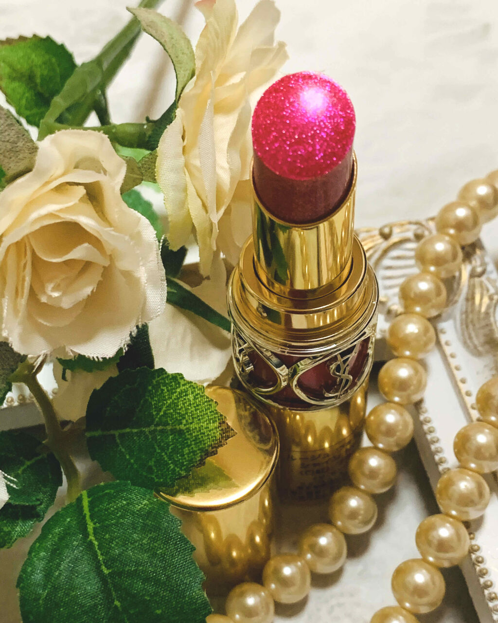 ルージュ ヴォリュプテ シャイン/YVES SAINT LAURENT BEAUTE/口紅を使ったクチコミ（1枚目）