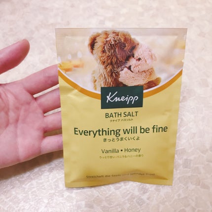 クナイプ バスソルト バニラ&ハニーの香り/クナイプ/無機塩系入浴剤を使ったクチコミ(1枚目)