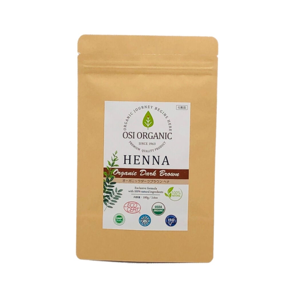 OSI ORGANIC ハラールヘナ オーガニックダークブラウン OSI ORGANIC