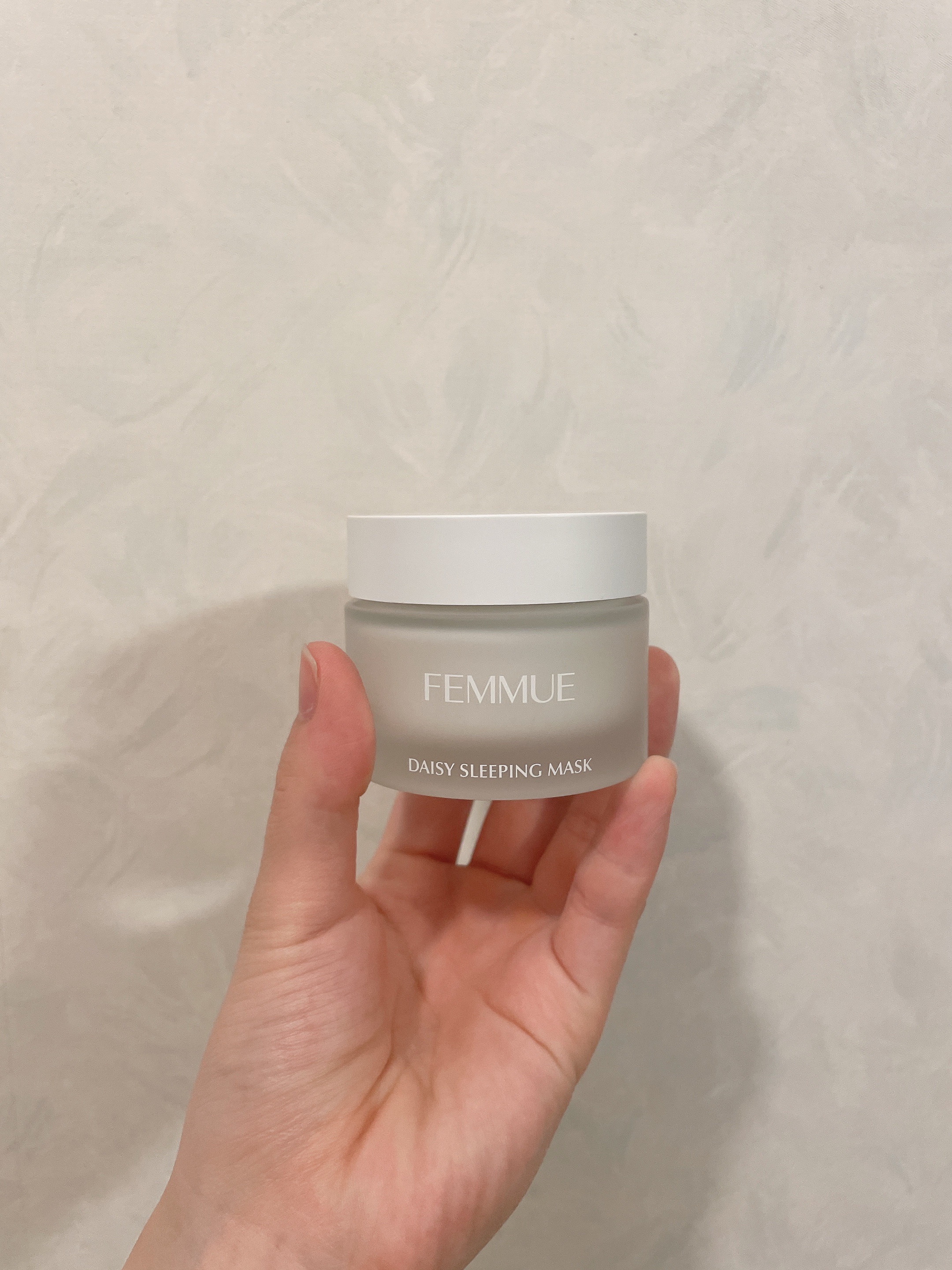 デイジーウォーター スリーピングマスク/FEMMUE/フェイスクリームを使ったクチコミ（1枚目）