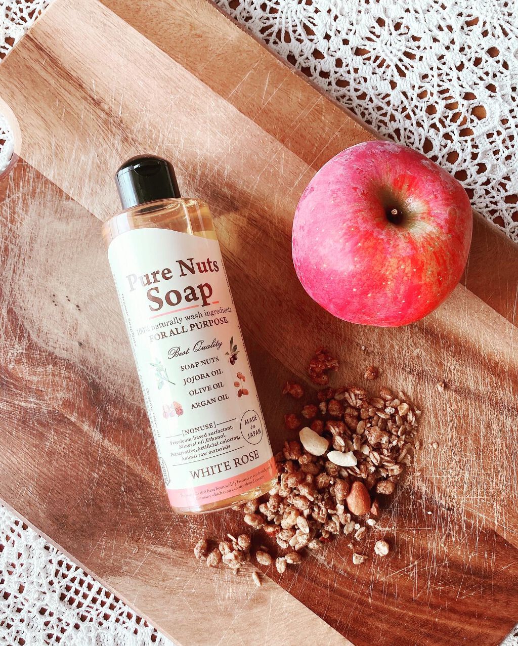 ピュアナッツソープ ホワイトローズの香り/ナチュラセラ/洗顔フォームを使ったクチコミ（1枚目）