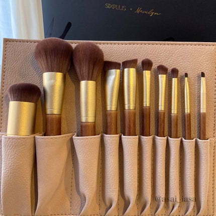 SIXPLUS X MARILYN 10本メイクアップブラシセット/SIXPLUS/メイクブラシを使ったクチコミ(1枚目)