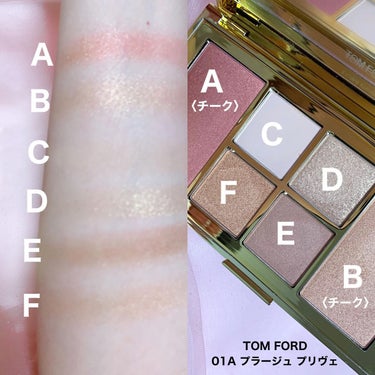 ソレイユ アイ アンド チーク パレット 01A プラージュ プリヴェ/TOM FORD BEAUTY/メイクアップキットを使ったクチコミ（3枚目）