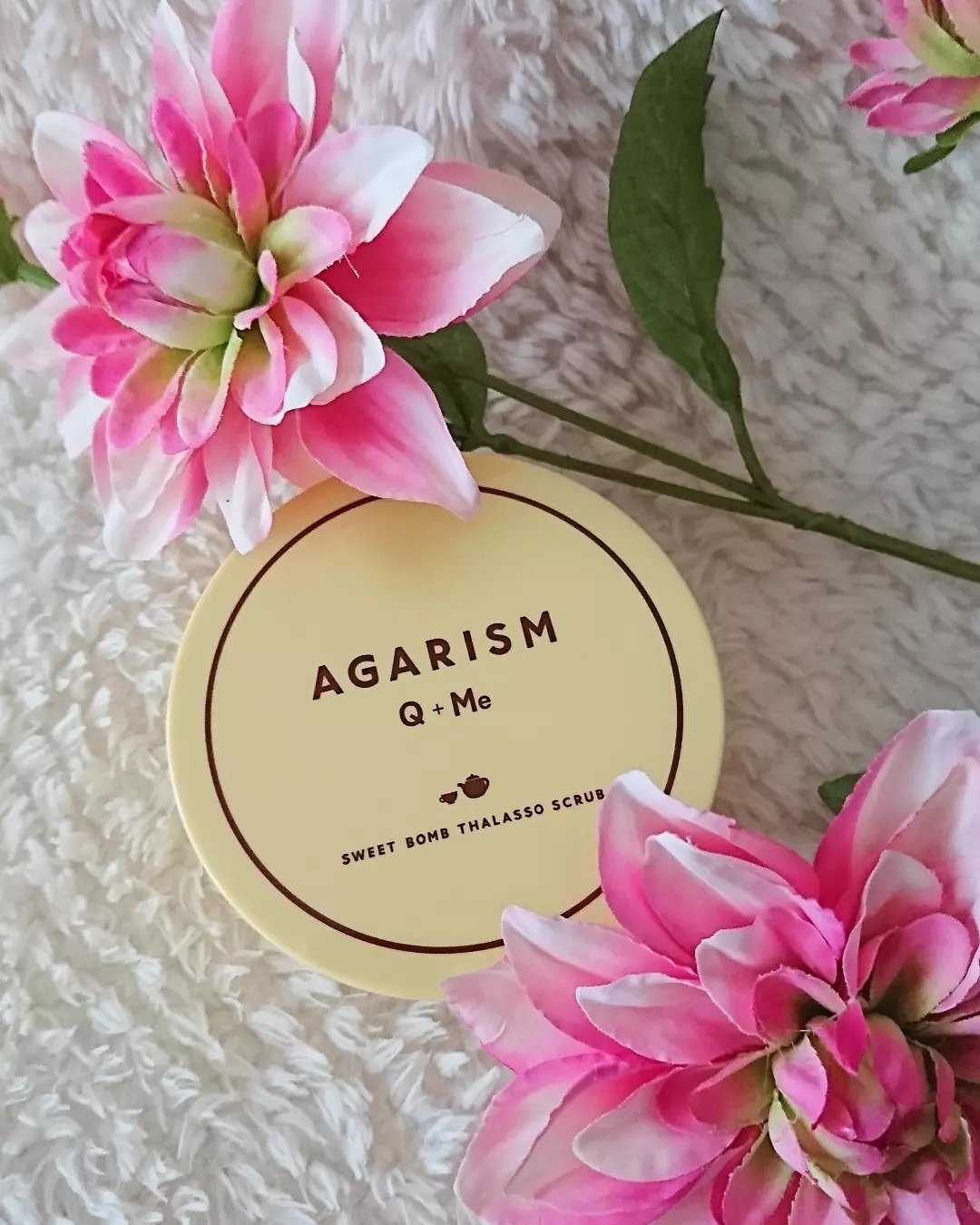 Q+Me スウィートボムタラソスクラブレモンティーの香り/AGARISM/バストケア・ヒップケアを使ったクチコミ（1枚目）