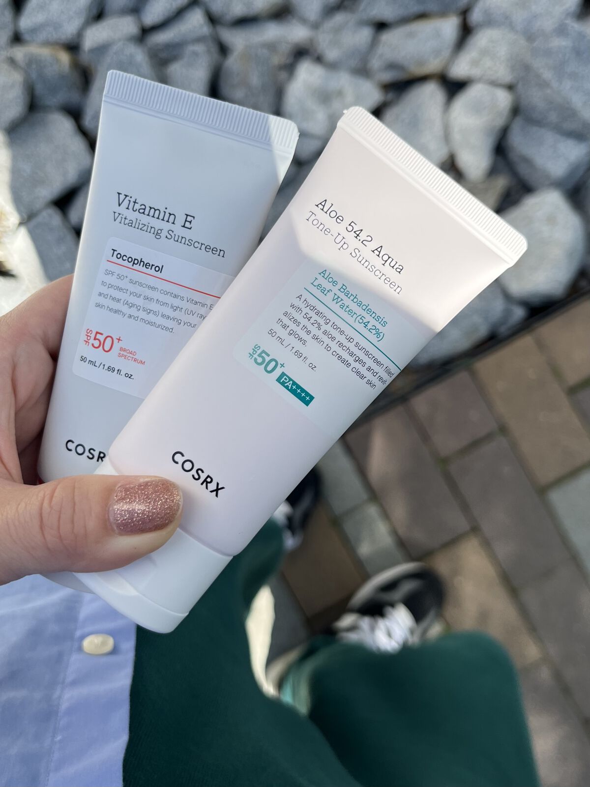 ビタミンEバイタライジングUVクリーム　SFP50＋/COSRX/日焼け止めクリームを使ったクチコミ（3枚目）
